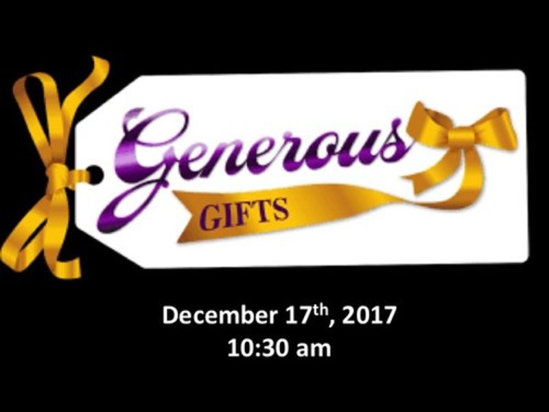Generous Gifts Part 2--Fields of Gold